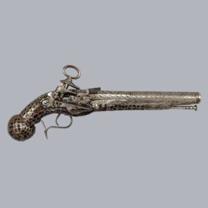 SPANISH RIPOLL MIQUELET LOCK PISTOL BY TORRA