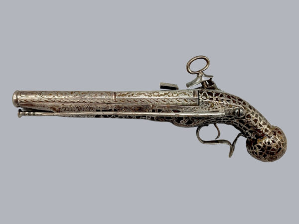 SPANISH RIPOLL MIQUELET LOCK PISTOL BY TORRA