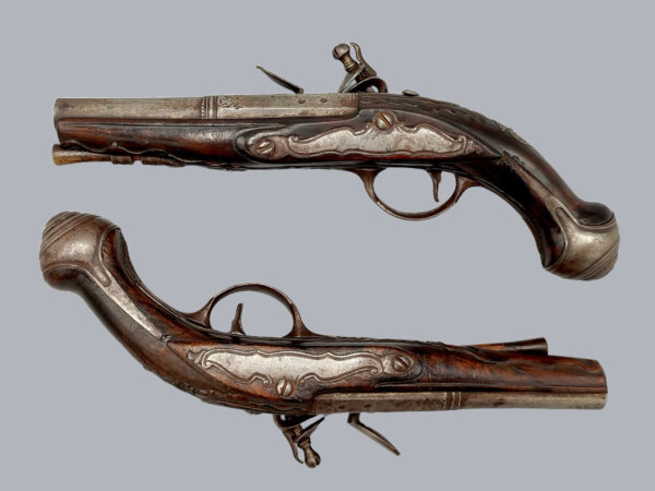 PAIR OF ITALIAN FLINTLOCK PISTOLS BY MARTINONI