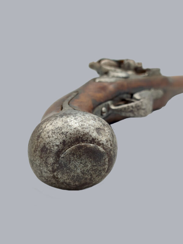 IRON-MOUNTED FLINTLOCK PISTOL