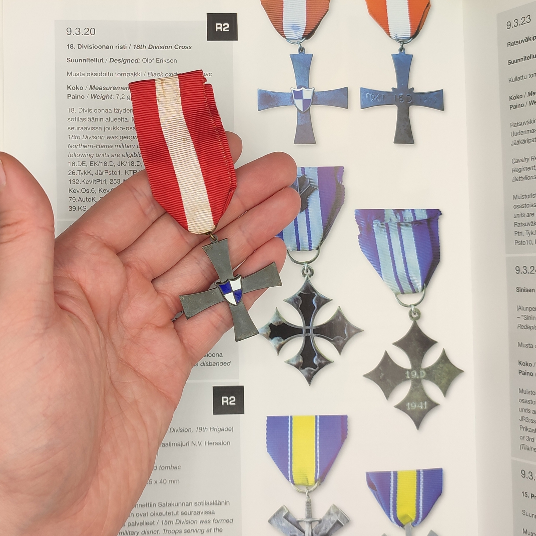 FINNISH WWII COMMEMORATIVE CROSS OF THE 18TH DIVISION