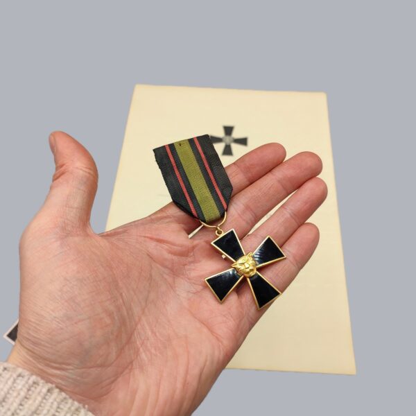 FINNISH CAMPAIGN CROSS OF ÄÄNINEN & CERTIFICATE