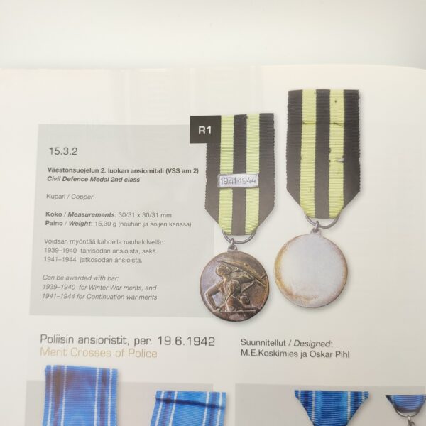 FINNISH MEDAL OF CIVIL DEFENCE 2ND CLASS 1939-1940