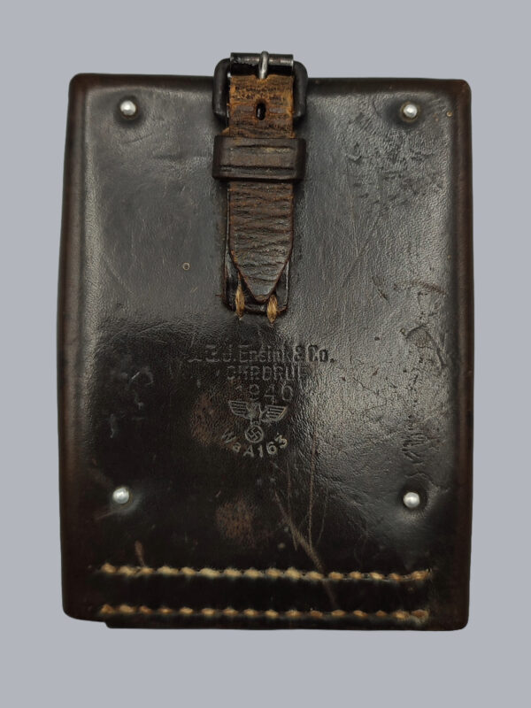 GERMAN WWII AMPERE METER & LEATHER CASE