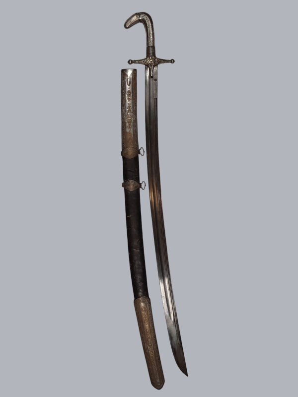 SILVER-HILTED SHAMSHIR