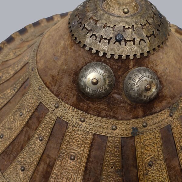 AMHARA SHIELD WITH GILDED BRASS MOUNTS