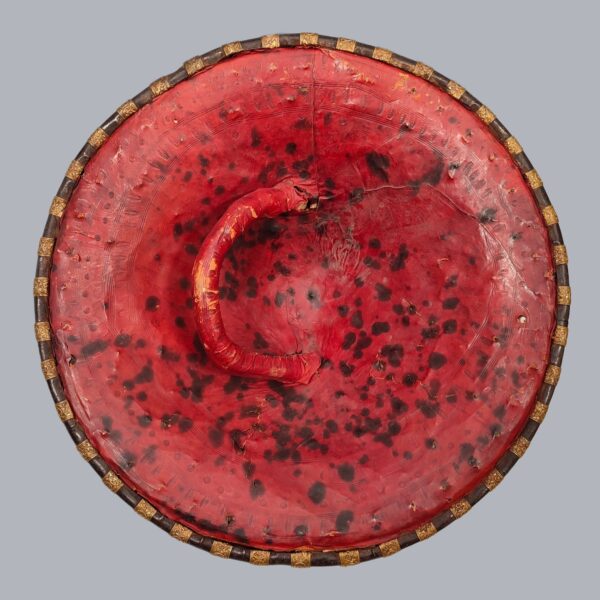 AMHARA SHIELD WITH GILDED BRASS MOUNTS