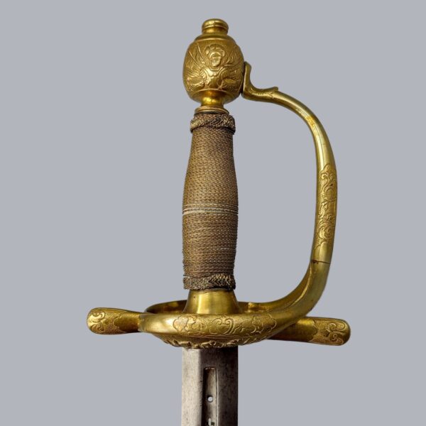 OFFICER SWORD WITH MONOGRAM OF AUGUSTUS II THE STRONG