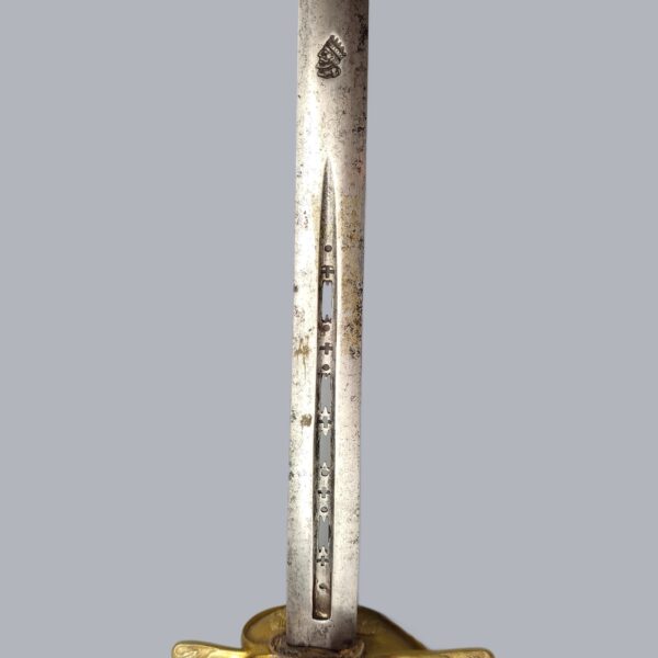 OFFICER SWORD WITH MONOGRAM OF AUGUSTUS II THE STRONG