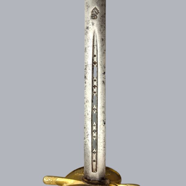 OFFICER SWORD WITH MONOGRAM OF AUGUSTUS II THE STRONG