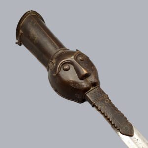 PATA SWORD WITH A TIGER-HEADED HILT