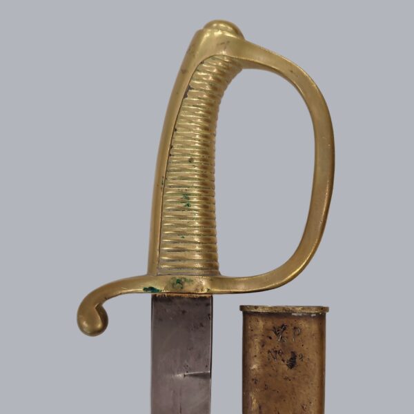 BRASS-HILTED BRIQUET SABRE