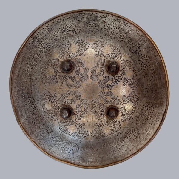 DHAL SHIELD WITH KOFTGARI WORK