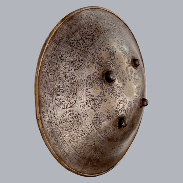 DHAL SHIELD WITH KOFTGARI WORK