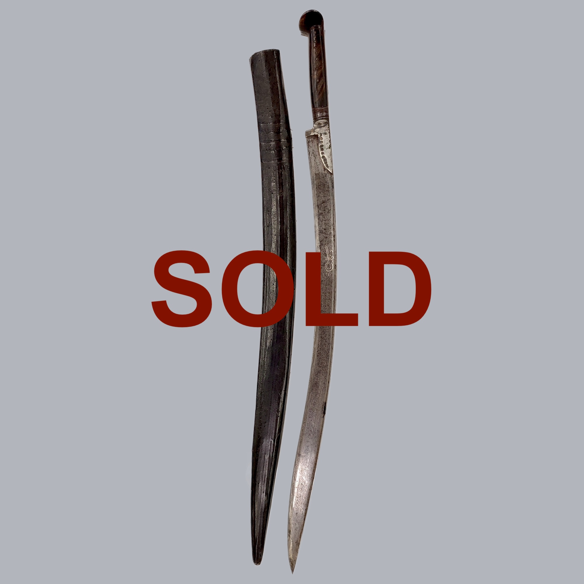 A362k OTTOMAN DAMASCUS-BLADED YATAGAN