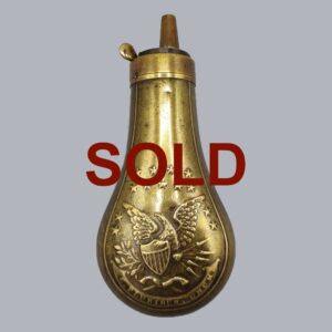 AMERICAN COPPER & BRASS POWDER FLASK