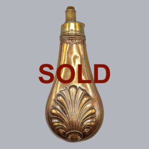 ENGLISH COPPER & BRASS POWDER FLASK