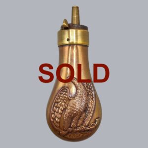 AMERICAN COPPER & BRASS POWDER FLASK