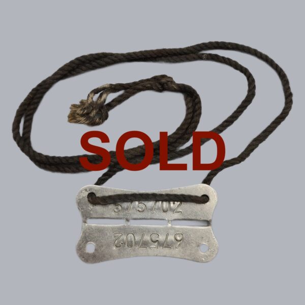 FINNISH WWII DOG TAG (CONTINUATION WAR)