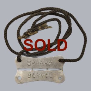 FINNISH WWII DOG TAG OF THE CONTINUATION WAR