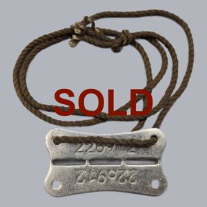 FINNISH WWII DOG TAG OF THE CONTINUATION WAR