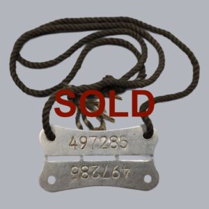 FINNISH WWII DOG TAG OF THE CONTINUATION WAR