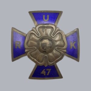FINNISH WWII REGIMENTAL BADGE (RESERVE OFFICER SCHOOL 47)