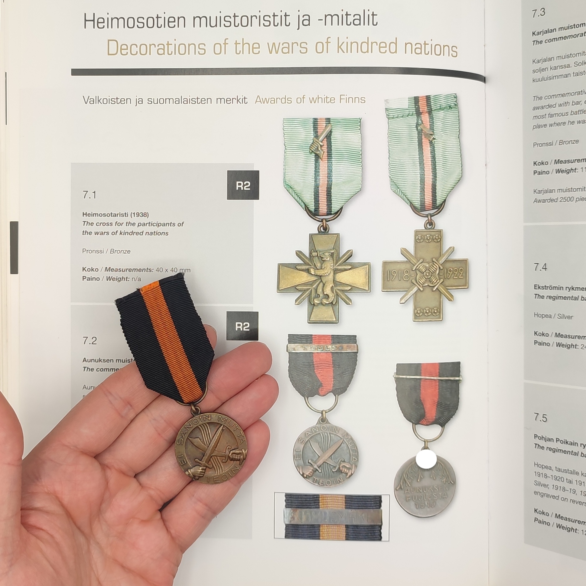 FINNISH WWI COMMEMORATIVE MEDAL OF THE AUNUS EXPEDITION