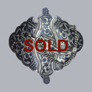 CAUCASIAN BELT BUCKLE IN NIELLO SILVER