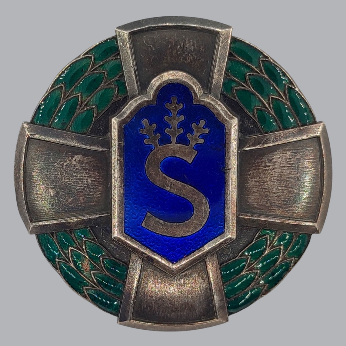 FINNISH INTER-WAR CIVIL GUARD BADGE OF RECOGNITION 1ST CLASS