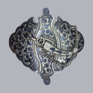 CAUCASIAN BELT BUCKLE IN NIELLO SILVER