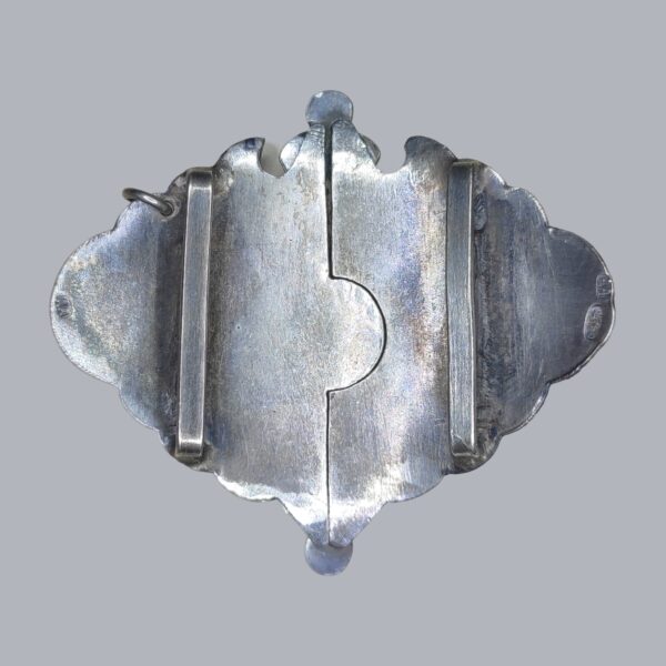 CAUCASIAN BELT BUCKLE IN NIELLO SILVER