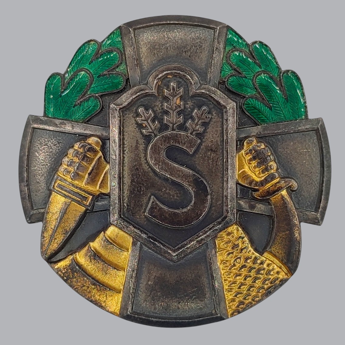 FINNISH INTER-WAR CIVIL GUARD BADGE OF RECOGNITION 2ND CLASS