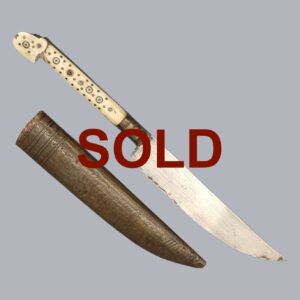 BOSNIAN BRONZE-SHEATHED BICHAQ KNIFE