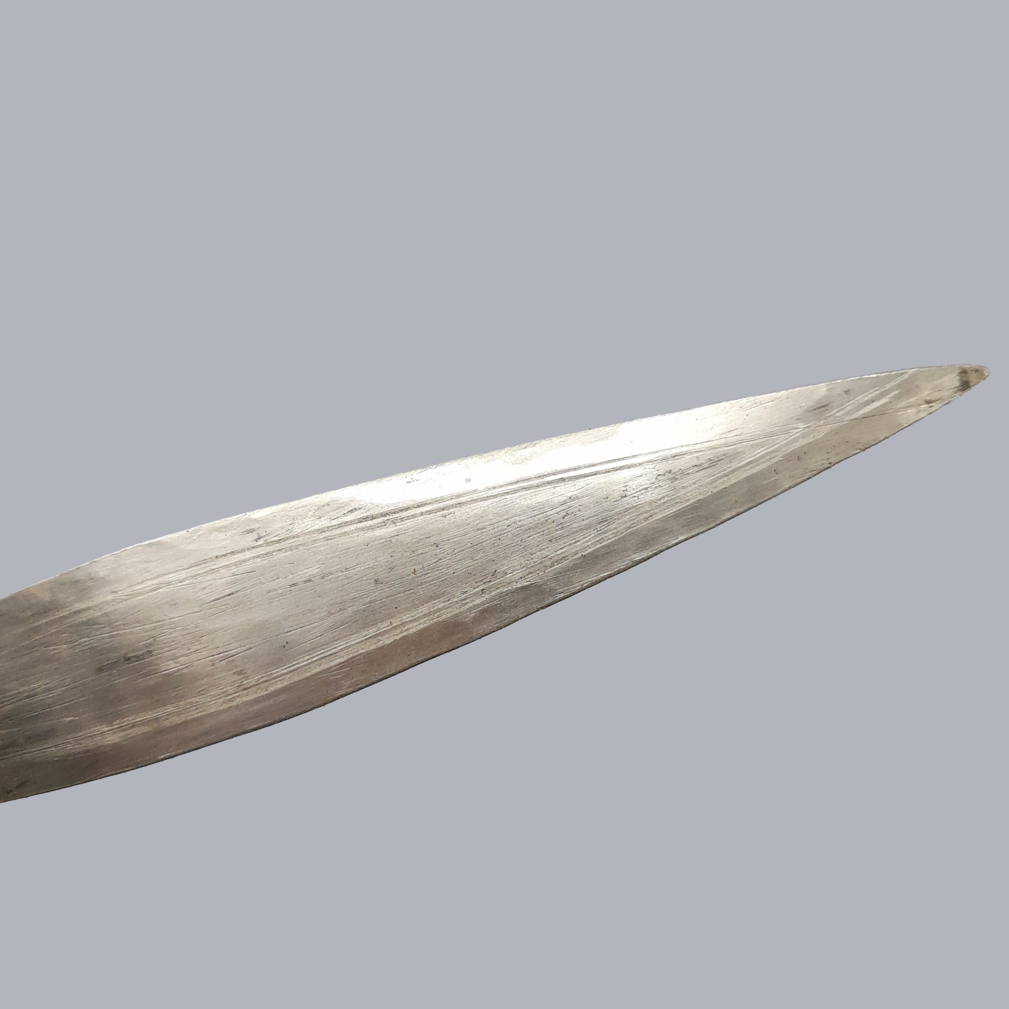 A696e Vintage 1950s Sudanese Arm Dagger North African Tribal Hunting Knife Leather Handle Sheath Ethnographic Steel Blade Islamic Oriental Sudan
