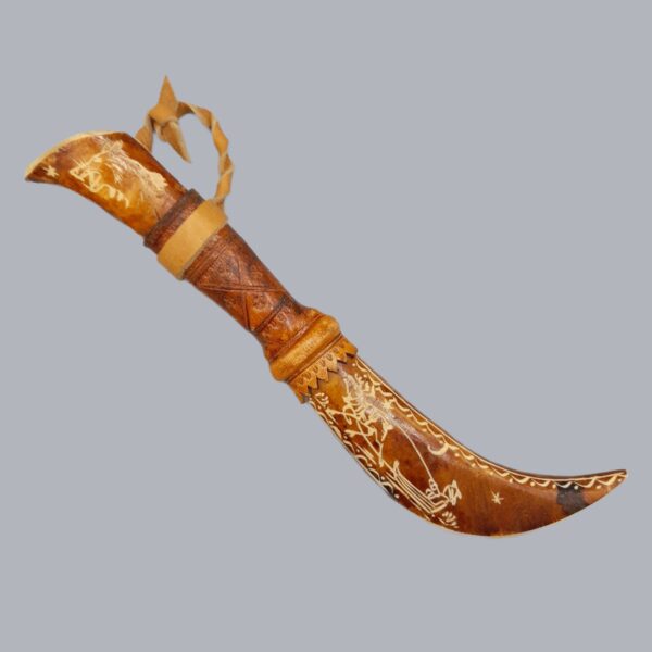 Vintage 1960s Finnish Samí Style Puukko Knife Reindeer Horn Steel Blade Lapland Nordic Bushcraft Outdoor Gift Idea Scandinavian Finland