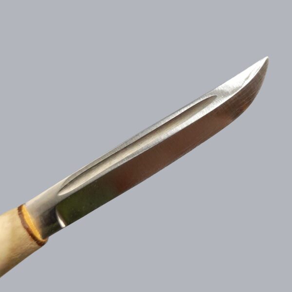 Vintage 1960s Finnish Samí Style Puukko Knife Reindeer Horn Steel Blade Lapland Nordic Bushcraft Outdoor Gift Idea Scandinavian Finland