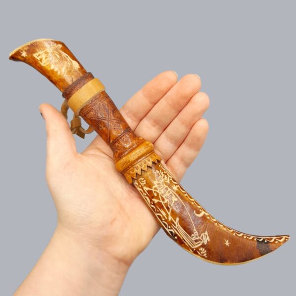 Vintage 1960s Finnish Samí Style Puukko Knife Reindeer Horn Steel Blade Lapland Nordic Bushcraft Outdoor Gift Idea Scandinavian Finland