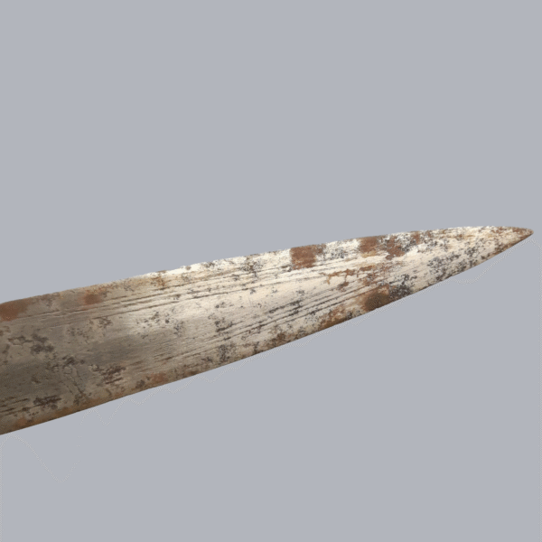Antique Sudanese Arm Dagger 20th Century Metal Steel Blade Knife Sudan North African Islamic Ethnographic Leather Wooden Tribal Hunting Tool