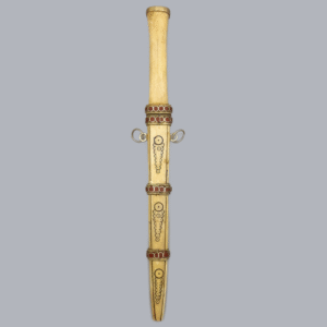 Vintage Mongolian Bone Dagger 20th Century 1900s East Asian Ethnographic Bone Steel Sword Caucasian Oriental Blade Asian Arms