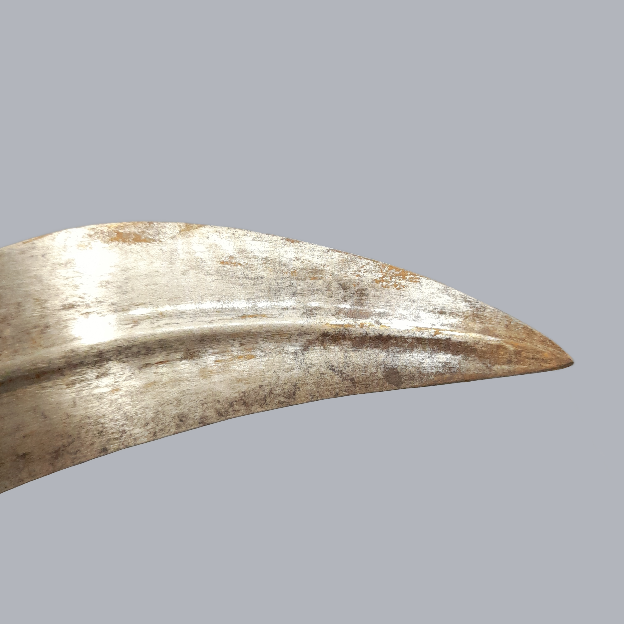 A712d Antique Yemenite Jambiya Thouma Dagger Sabre Sword 1900s Middle Eastern Ottoman Islamic Knife Vintage Blade Metal Steel Horn Handle