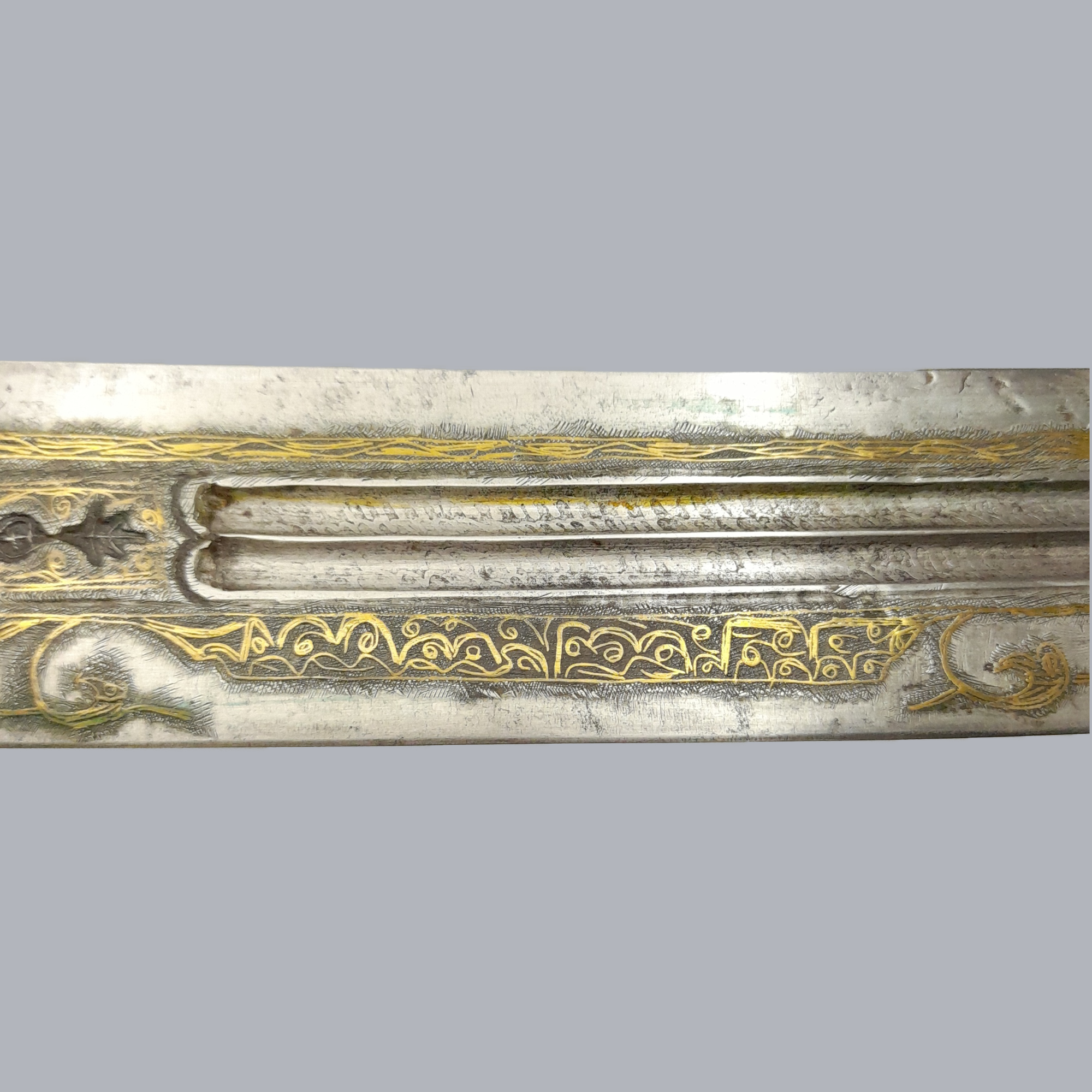 A684i Antique Caucasian Kindjall Dagger 19th Century Steel Blade Khanjali Armenian Ottoman Empire Eurasian Ethnographic Tool