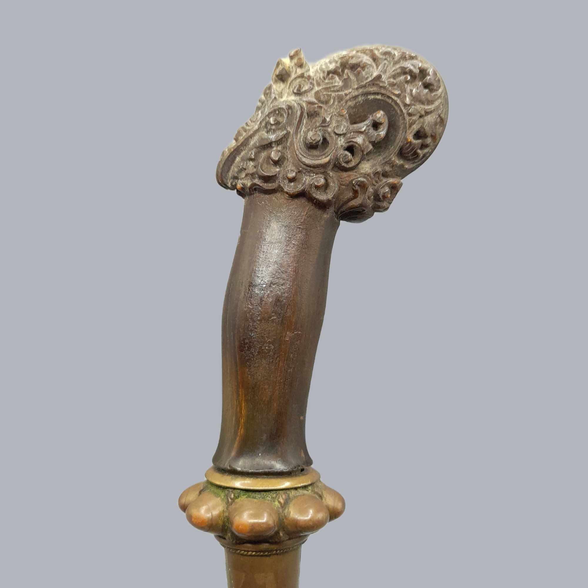 A716f Antique Indonesian Golok Dagger Southeast Asian Balinese 19th Century 1800s Steel Blade Oriental Arms