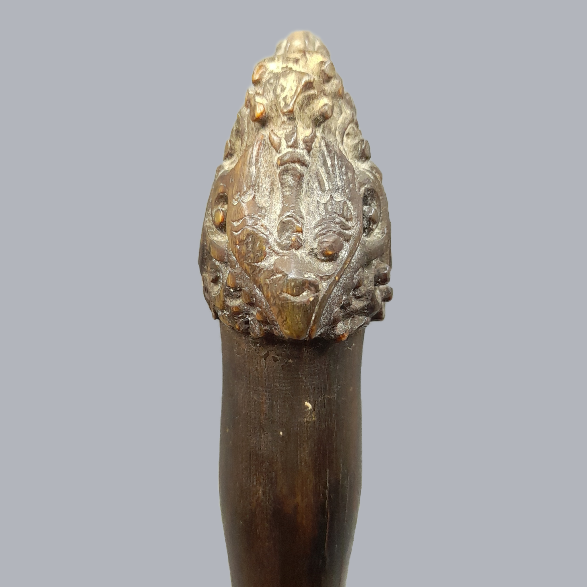 A716g Antique Indonesian Golok Dagger Southeast Asian Balinese 19th Century 1800s Steel Blade Oriental Arms