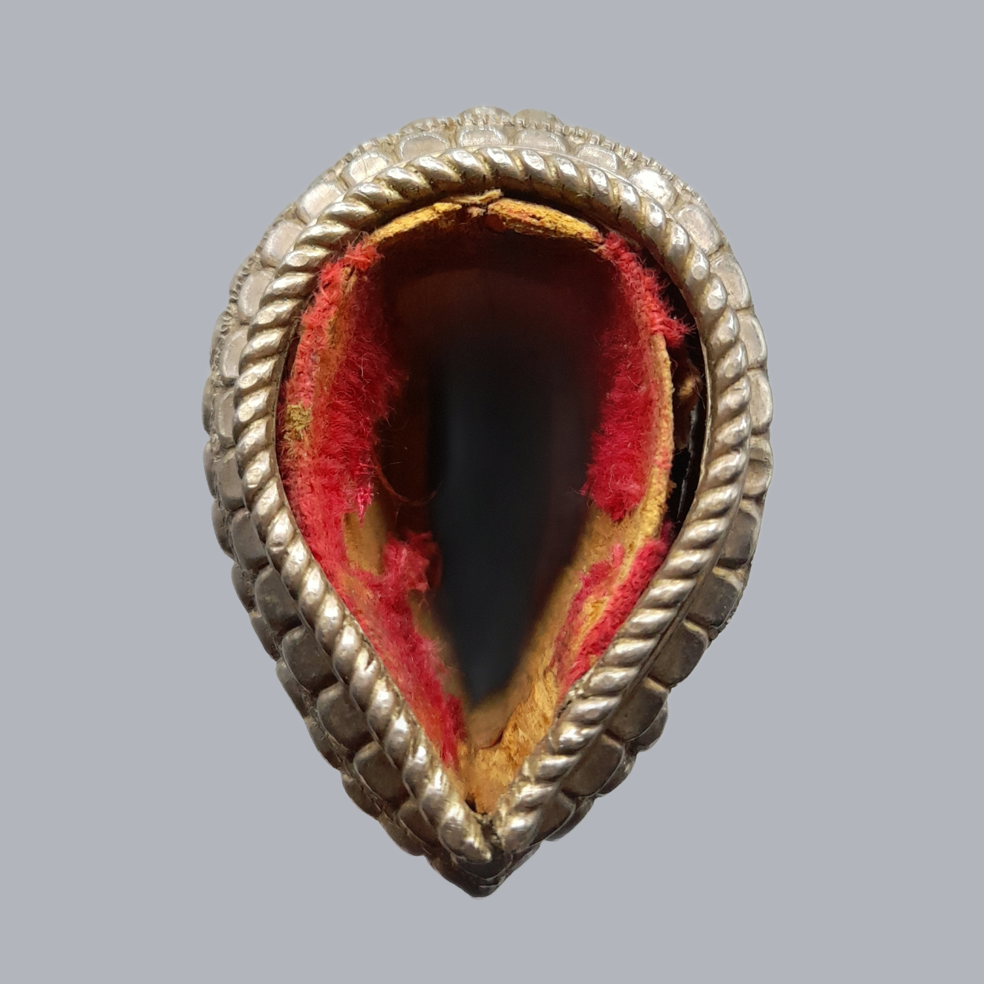 A717d Antique Indian Kard Dagger Mughalese South Asian Oriental Arms Steel Damascus Blade Silver Engraved