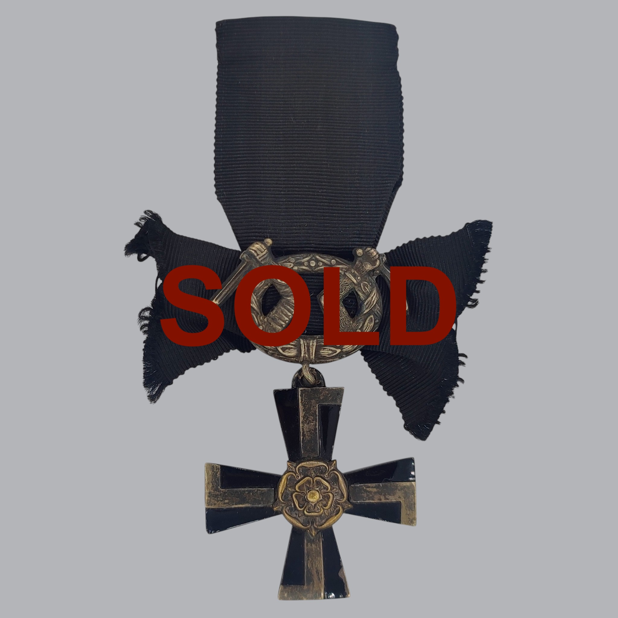 FINNISH WWII CROSS OF LIBERTY 4TH CLASS 1939 MOURNING CROSS