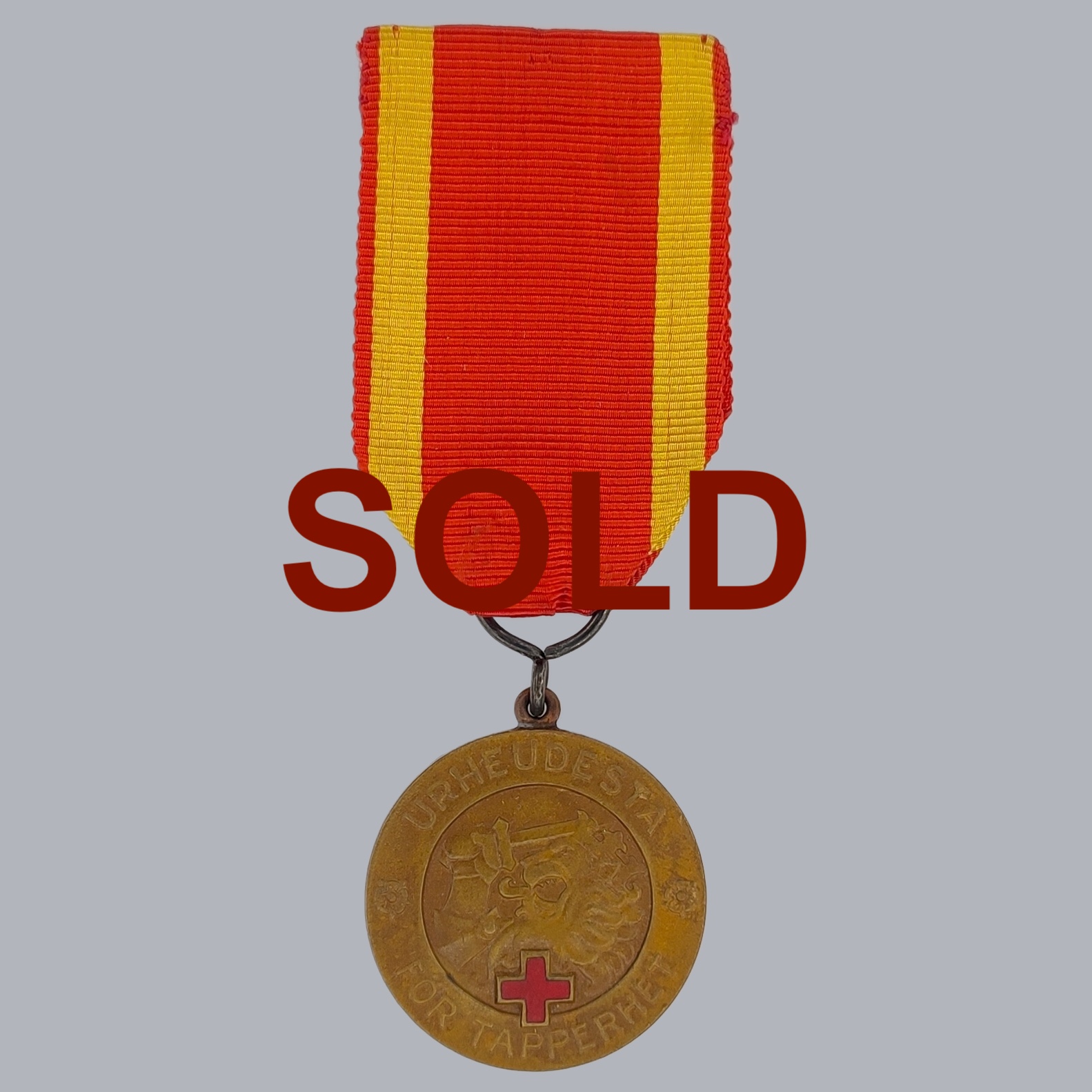 FINNISH WWII MEDAL OF LIBERTY 2ND CLASS 1941 WITH RED CROSS