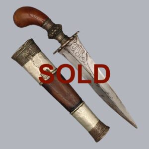 FILIPINO GUNONG KNIFE WITH SILVER MOUNTS