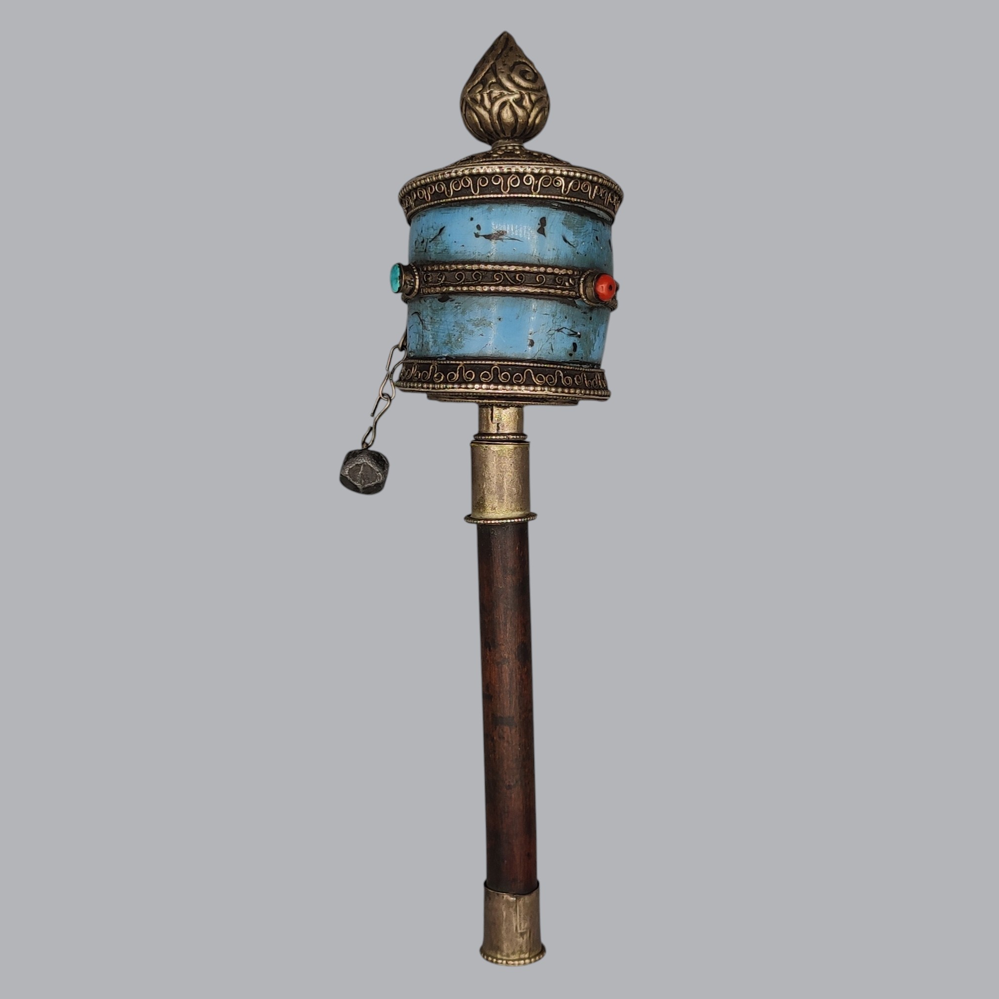 TIBETAN BUDDHIST PRAYER WHEEL