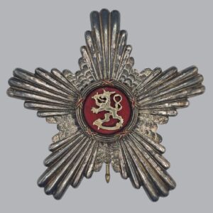 FINNISH WWII COMMANDER'S BREAST STAR OF THE LION OF FINLAND